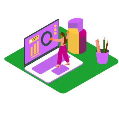 Woman Working at Computer