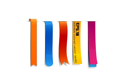 Colorful Ribbon Bookmark Designs
