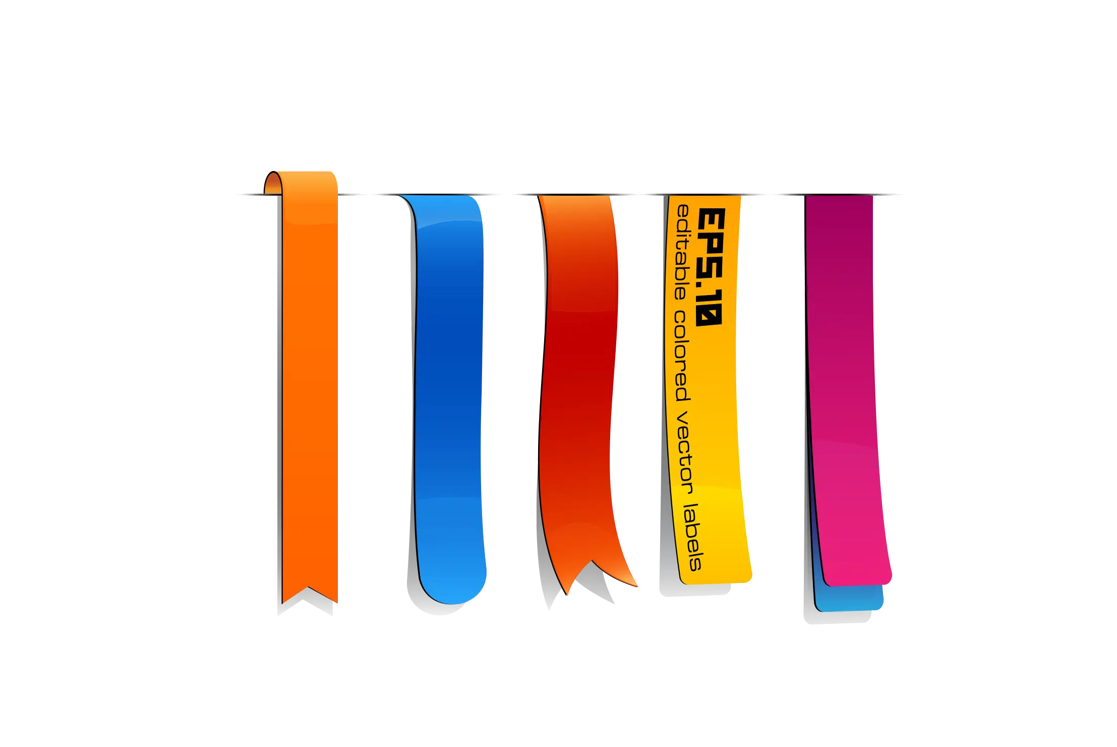 Colorful Ribbon Bookmark Designs