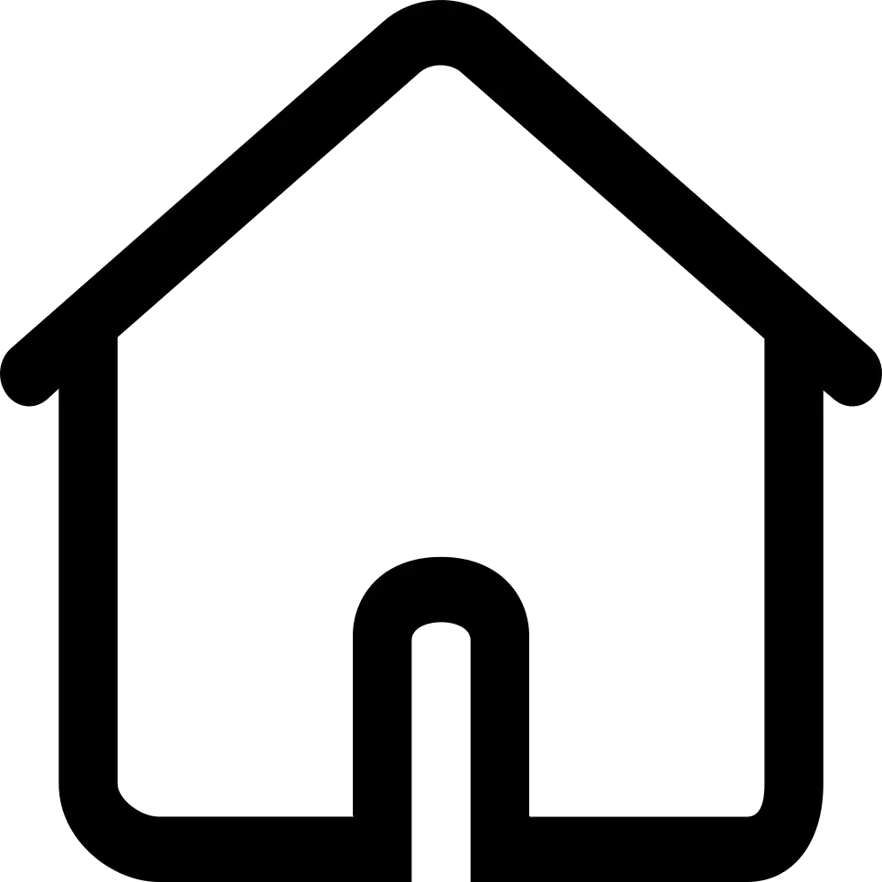 Minimalist Black House Icon