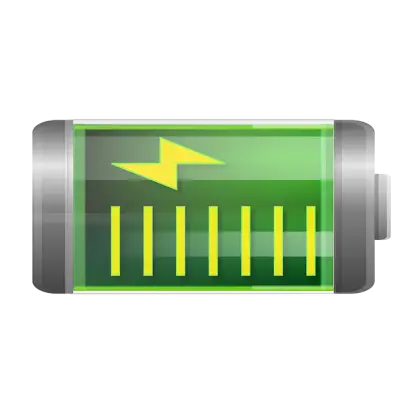 Green Battery Icon Indicating Charge
