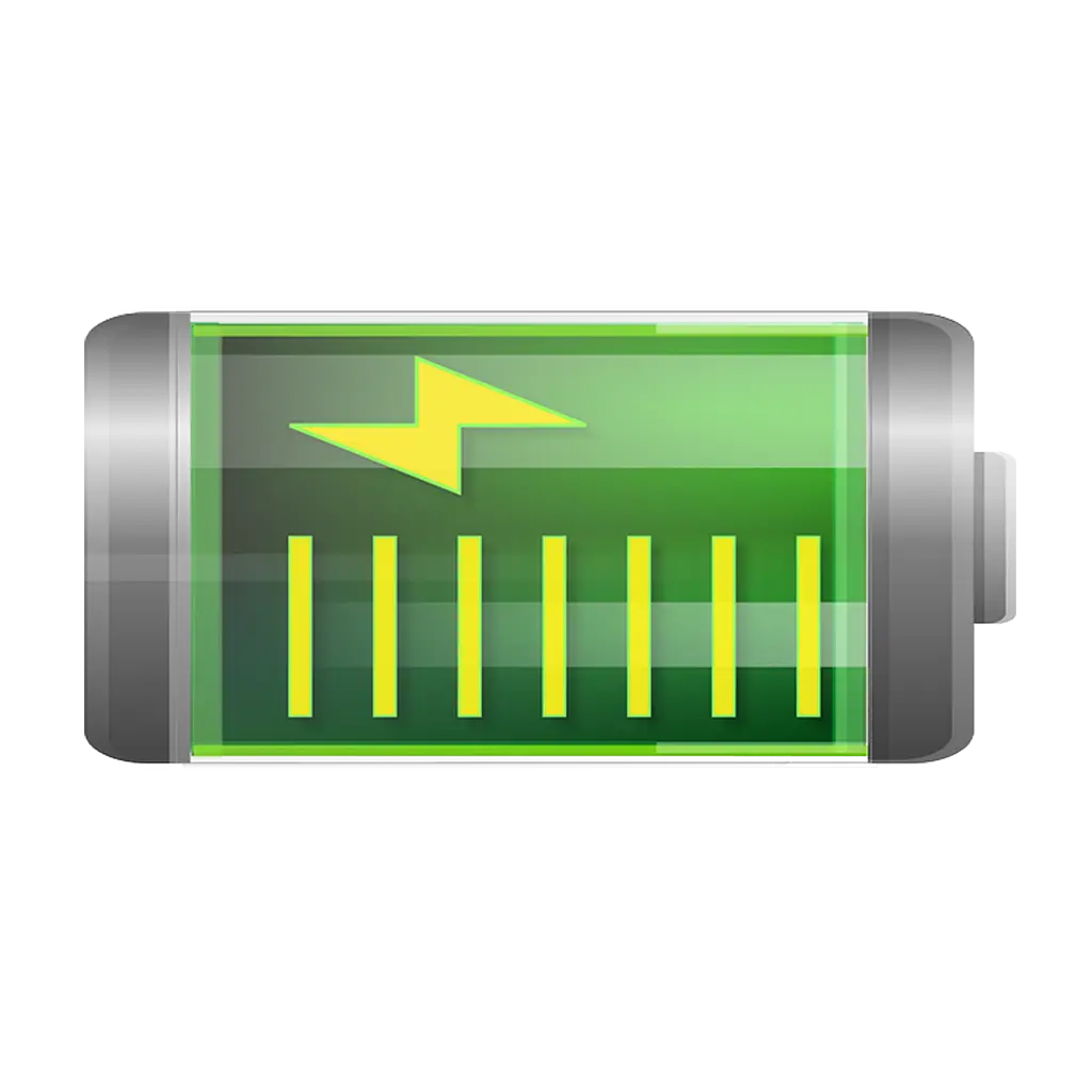 Green Battery Icon Indicating Charge