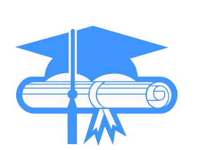 Graduation Cap and Diploma Symbol