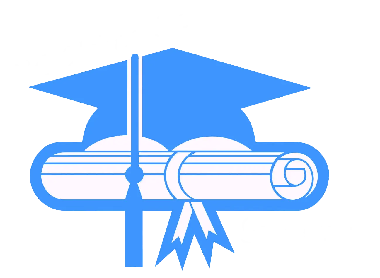 Graduation Cap and Diploma Symbol