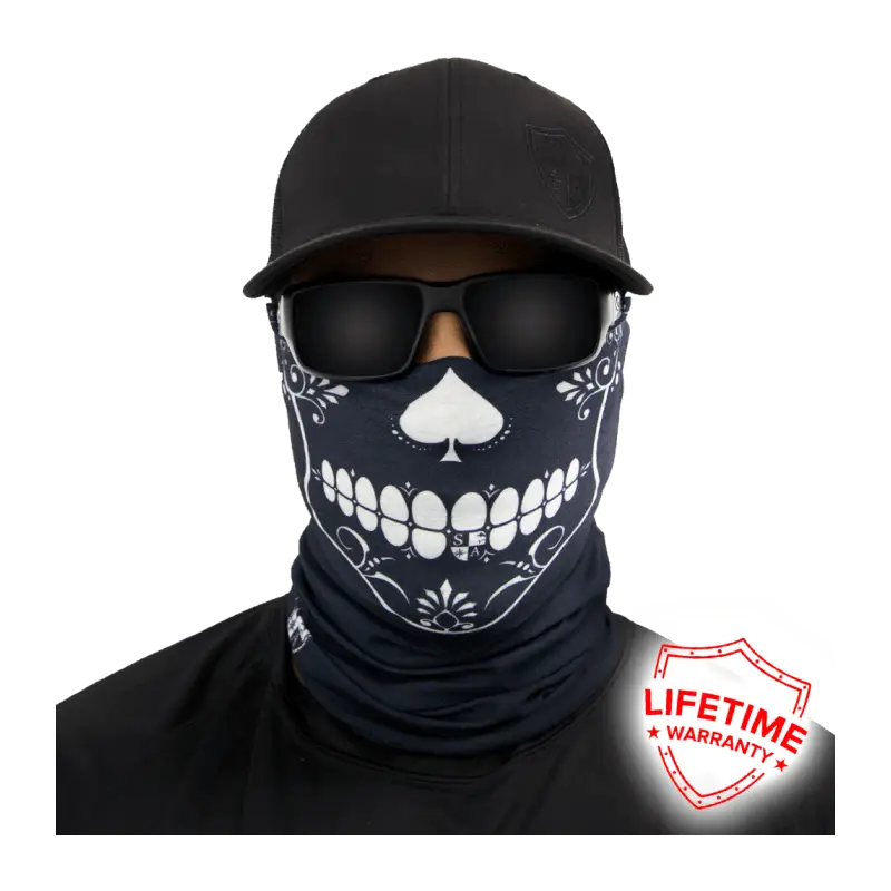Skull Mask with Sunglasses Illustration