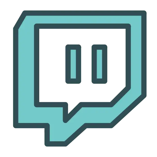 Pause Button Inside Teal Speech Bubble