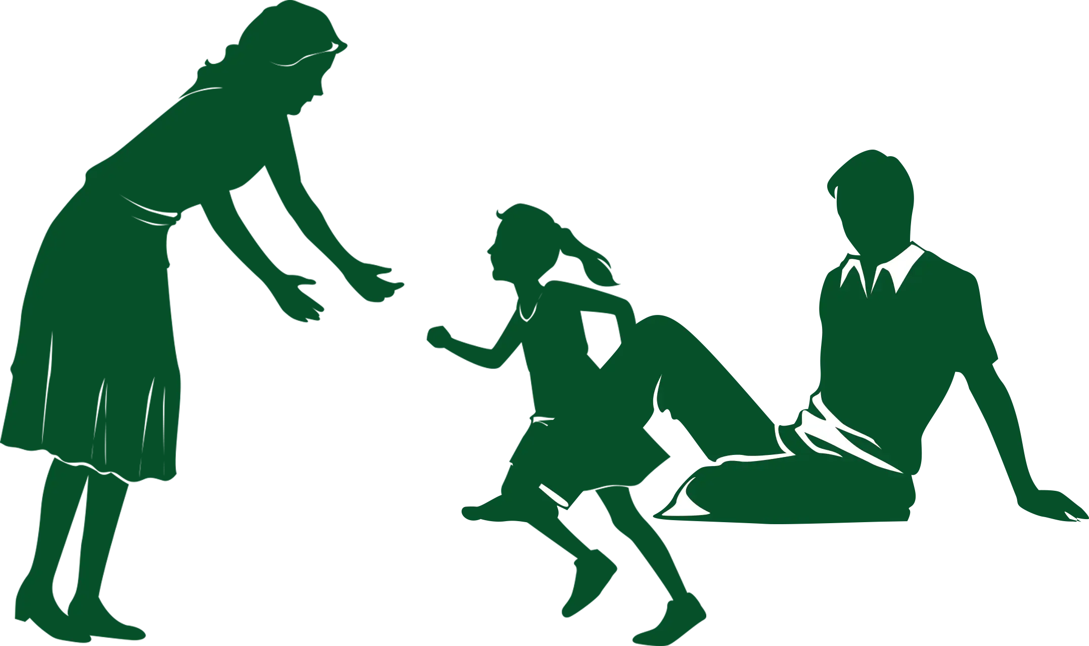 Green Family Silhouette
