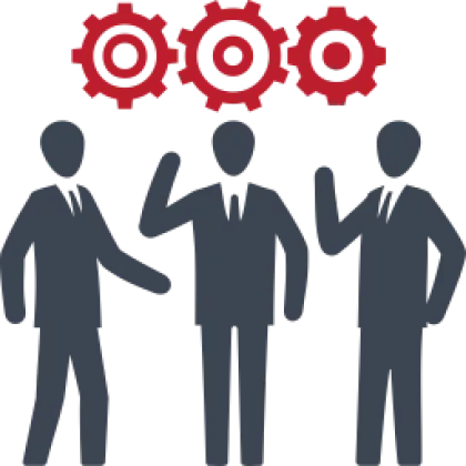 Business Team with Gears