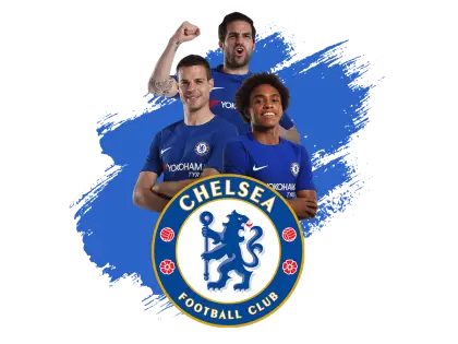 Chelsea Football Club Poster with Team and Logo
