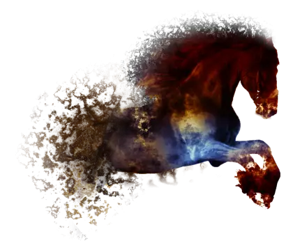 Abstract Galloping Horse Art