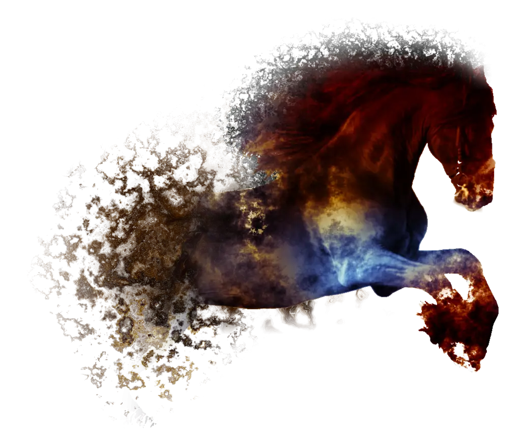 Abstract Galloping Horse Art