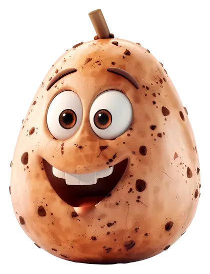 Smiling Animated Potato