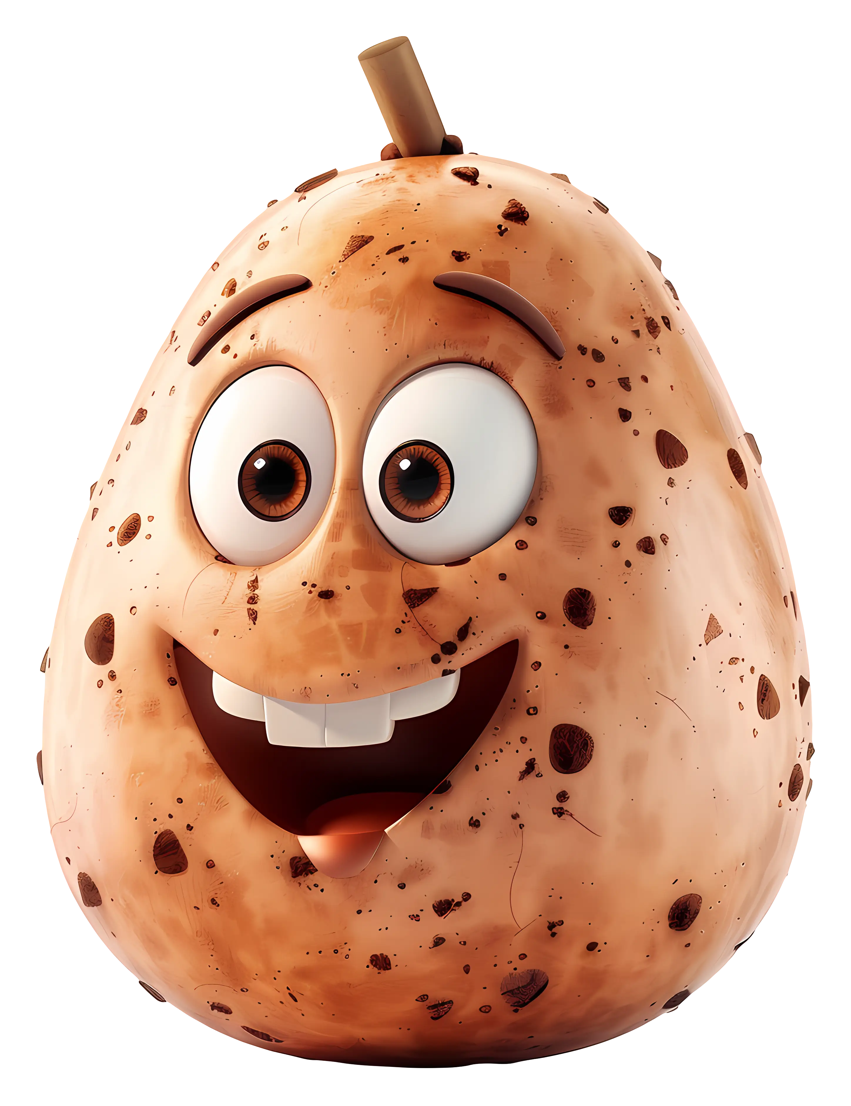 Smiling Animated Potato