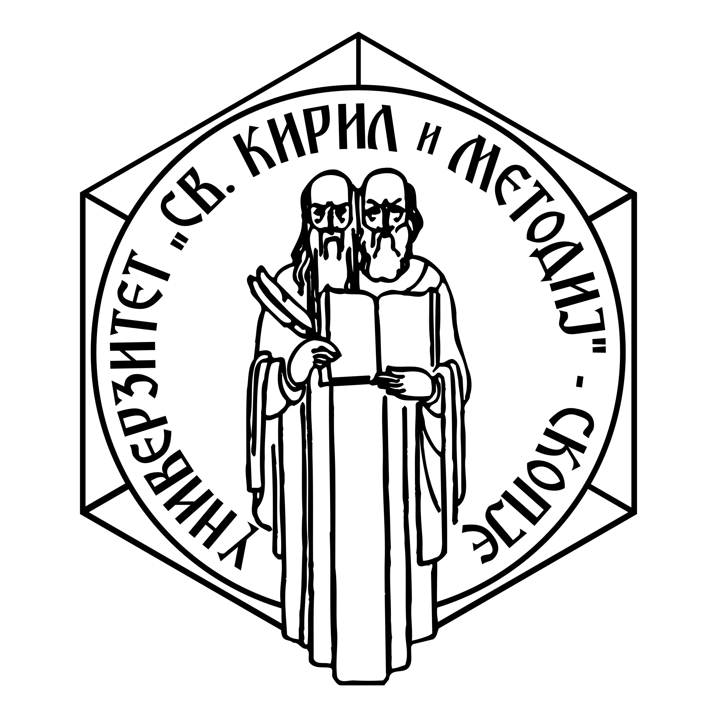 University Logo with Cyrillic Text