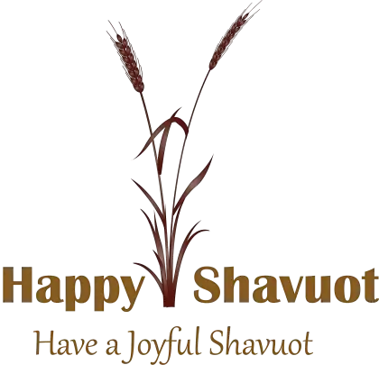 Elegant Shavuot Greeting with Wheat Drawing