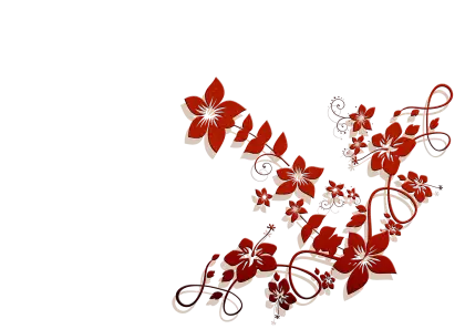 Red Floral Pattern Illustration