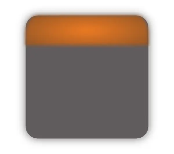 Gray and Orange Square Button Icon
