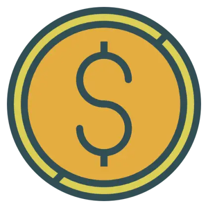 Illustration of a Dollar Coin