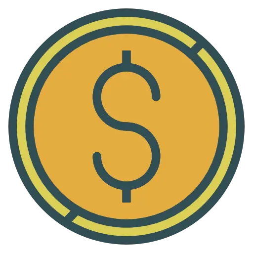 Illustration of a Dollar Coin