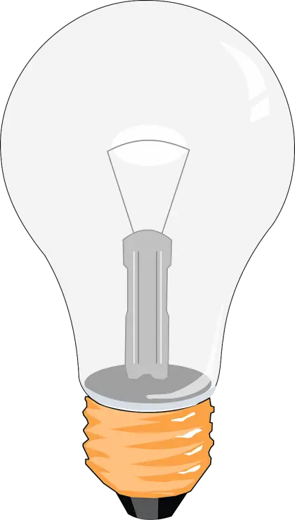 Light Bulb Illustration Representing an Idea