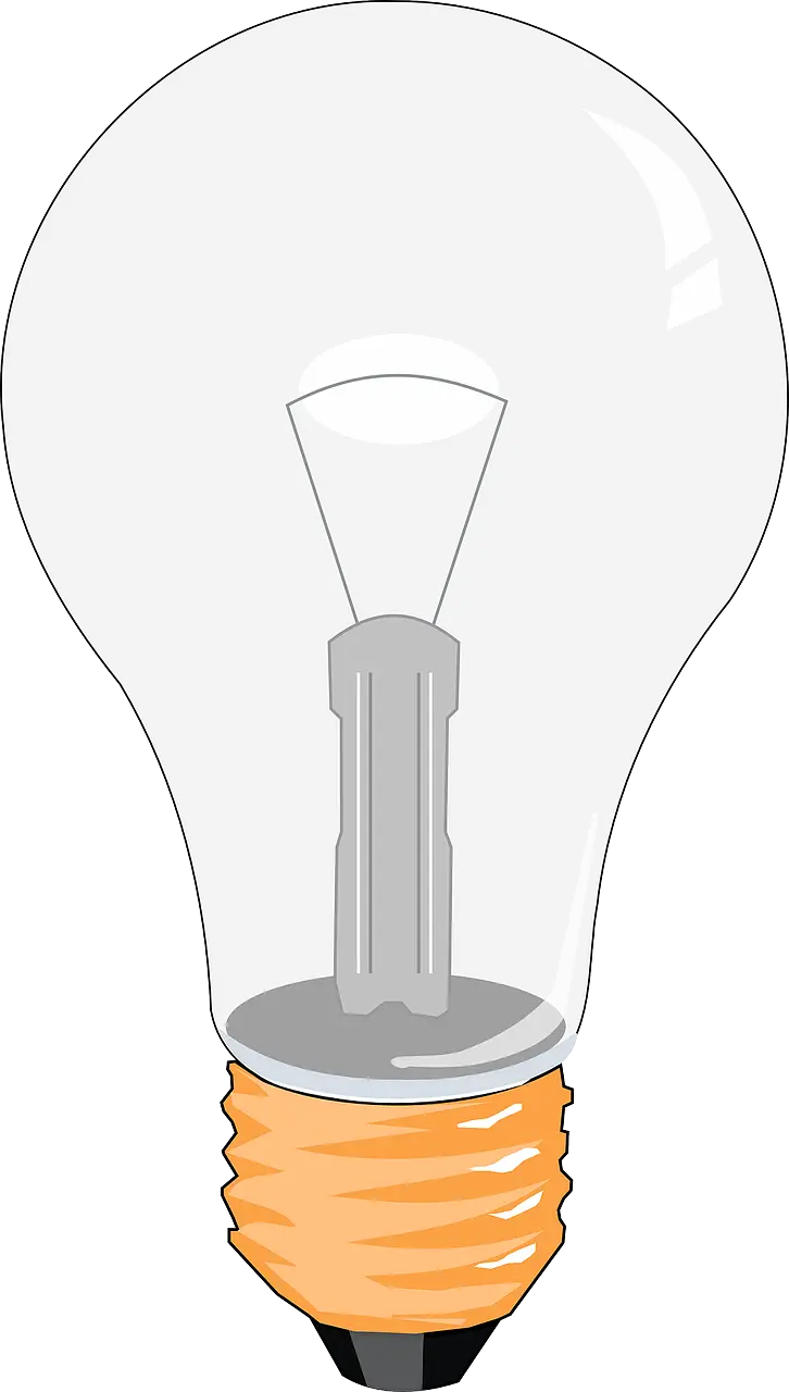 Light Bulb Illustration Representing an Idea