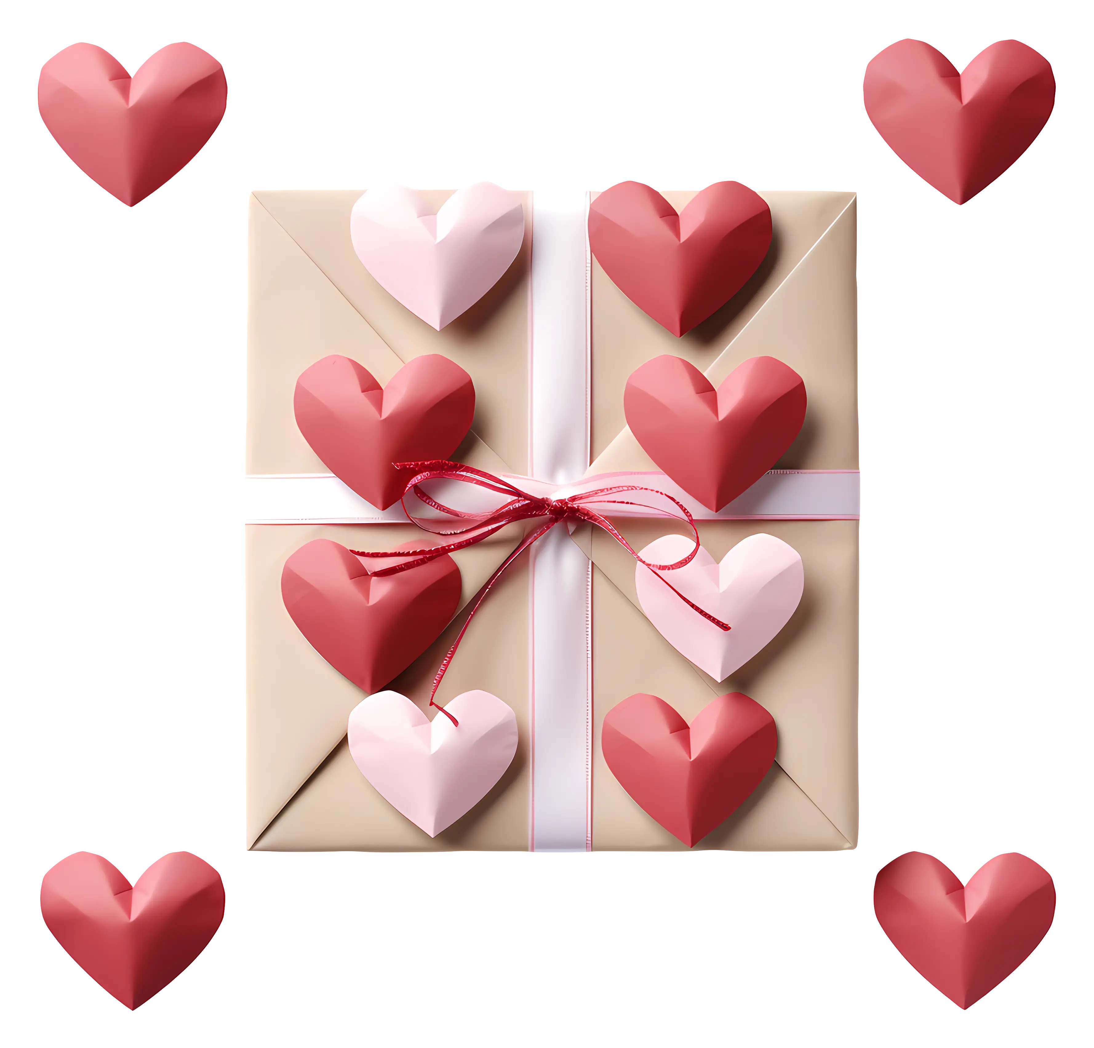 Heart Decorated Gift Box for Special Occasion