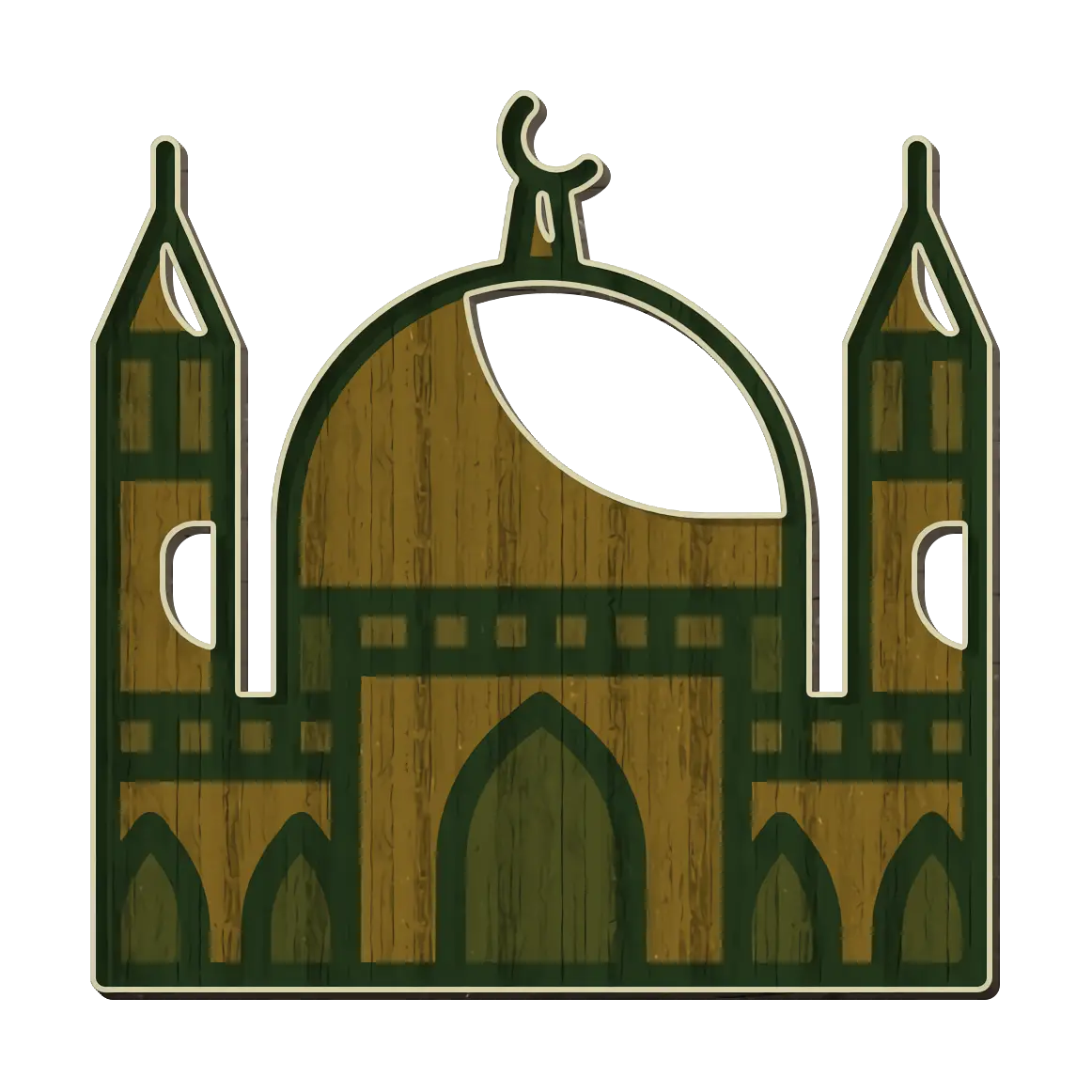 Wooden Mosque Icon