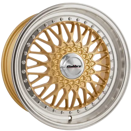 Golden Car Wheel Rim Design