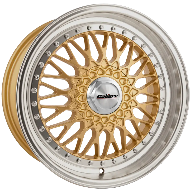 Golden Car Wheel Rim Design