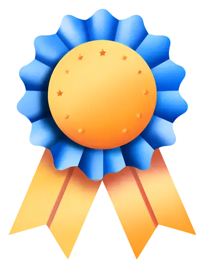 Blue Ribbon Award Illustration