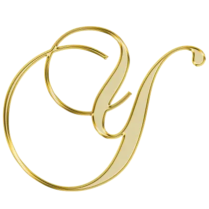 Elegant Gold Ampersand Artwork