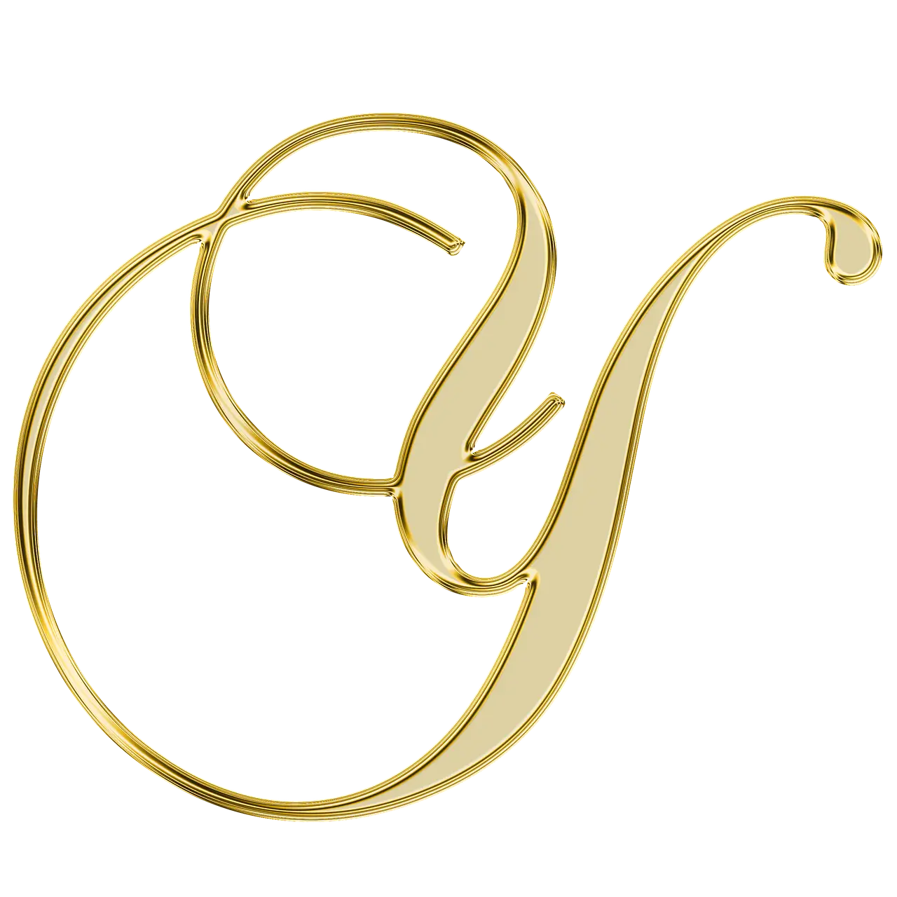 Elegant Gold Ampersand Artwork