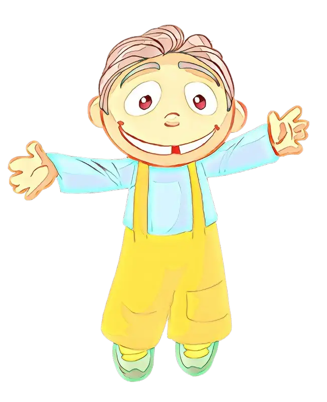 Happy Cartoon Child Drawing