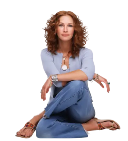Person Sitting Cross-Legged in Casual Style