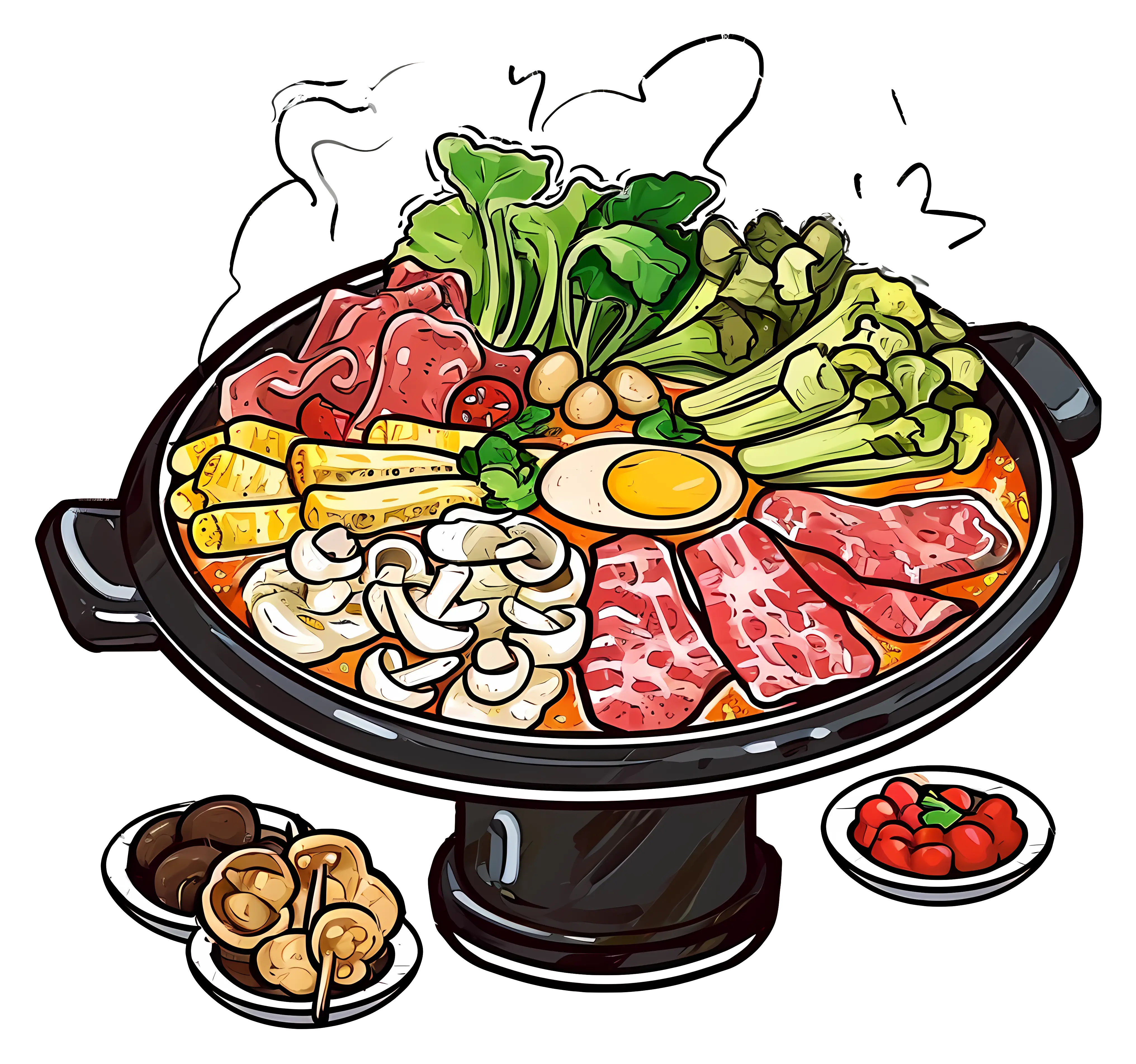 Hot Pot with Fresh Ingredients