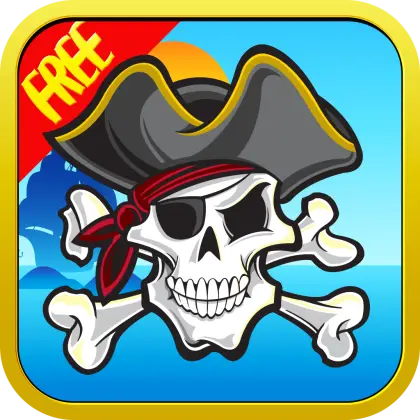 Pirate Skull with Hat and Crossbones