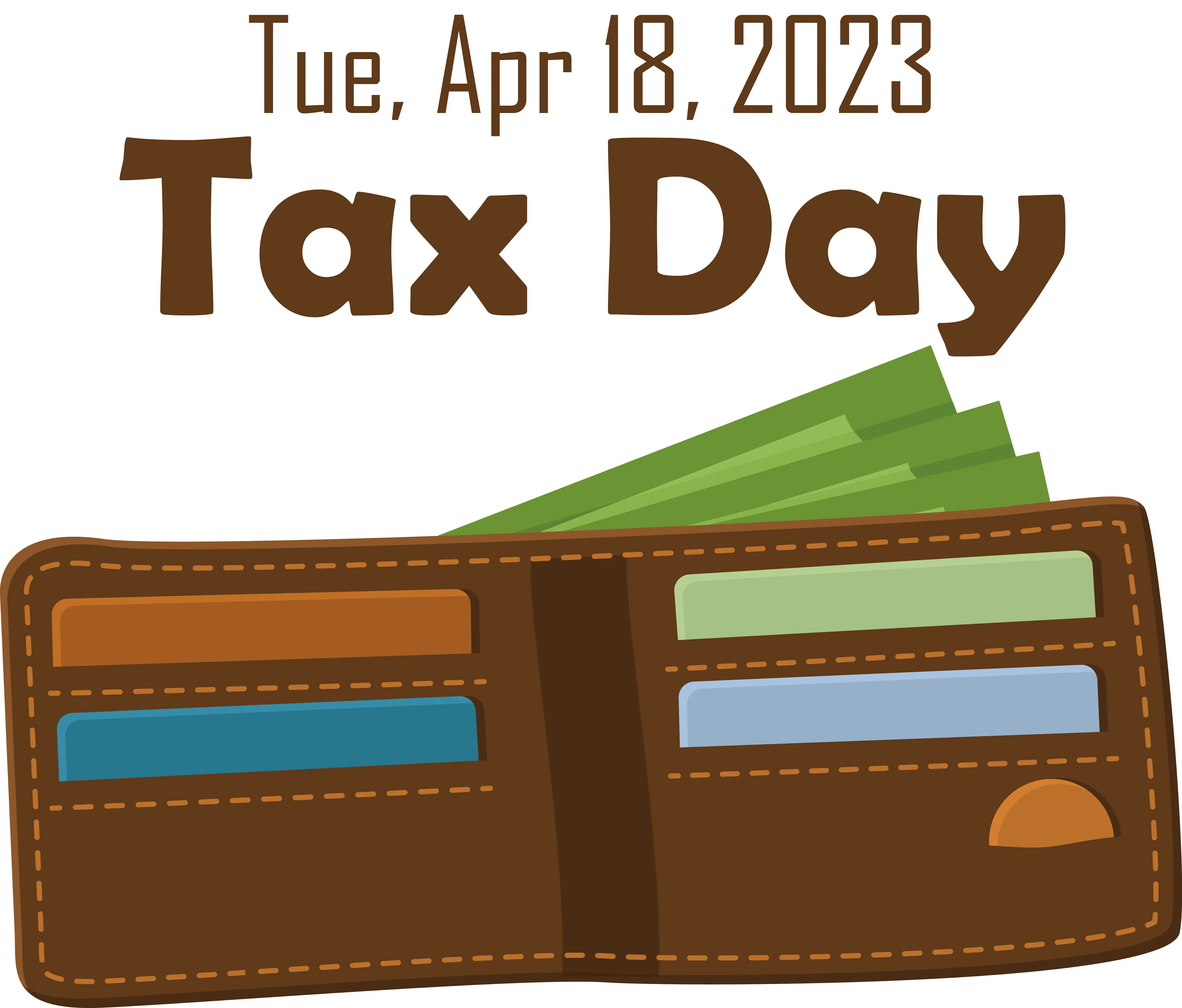 Wallet Illustration for Tax Day