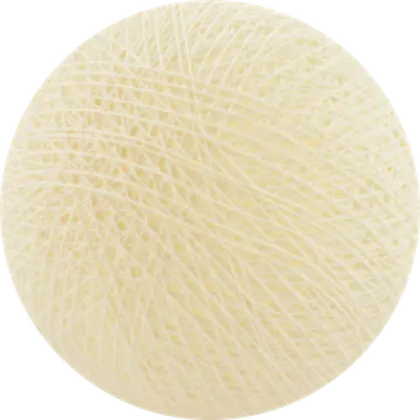 Ball of White Thread for Craft Projects