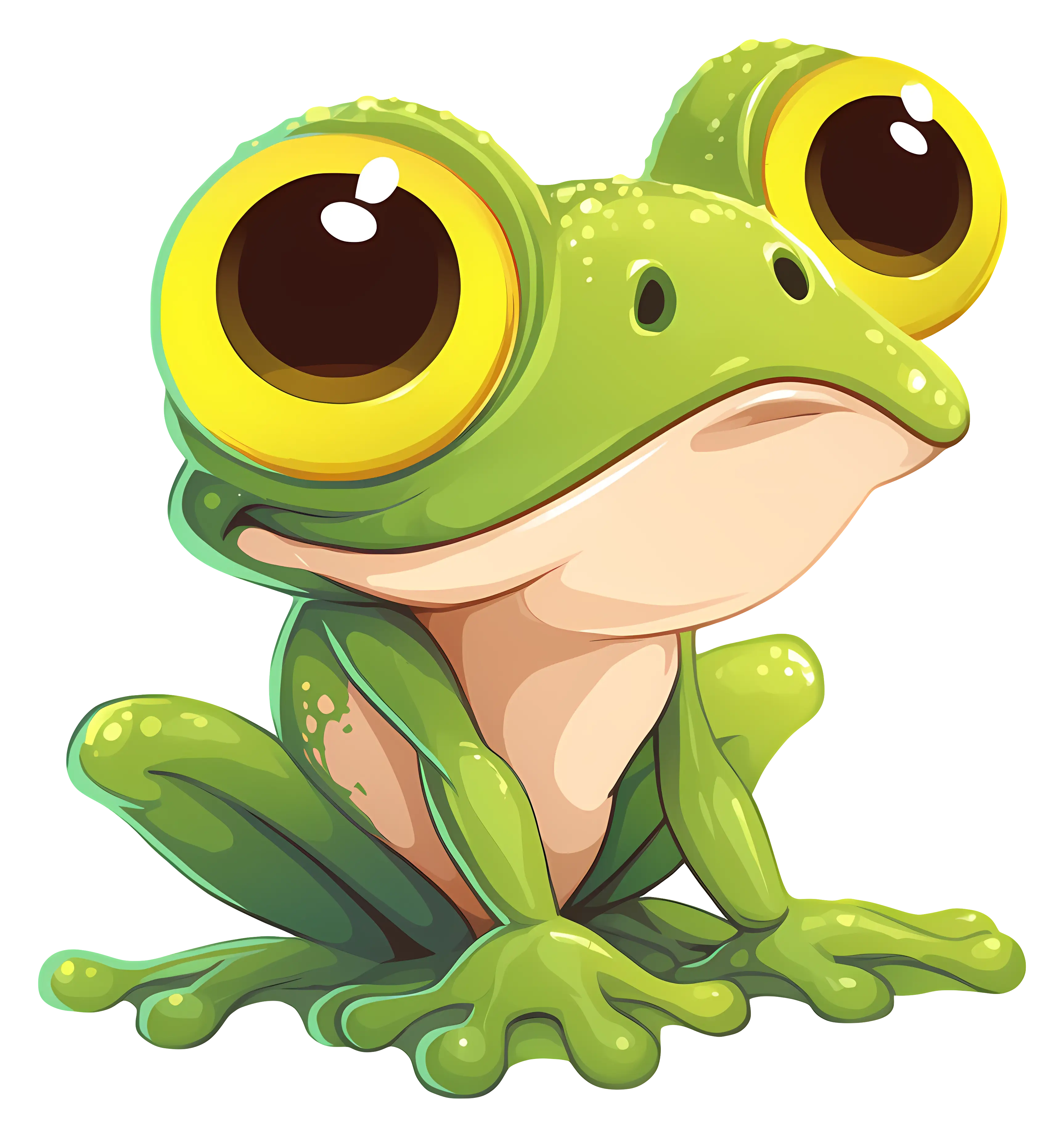Cute Frog with Big Eyes