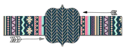 Colorful Geometric Pattern with Arrows