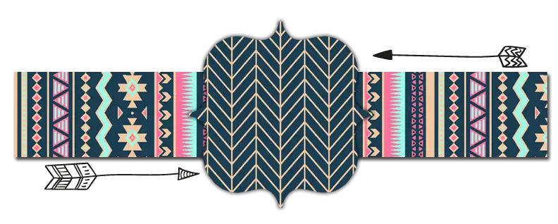 Colorful Geometric Pattern with Arrows