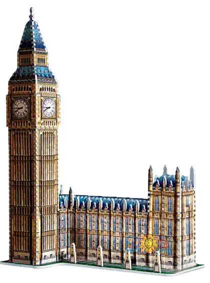 Detailed Model of Big Ben Clock Tower