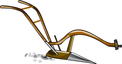Wooden Plow for Farming