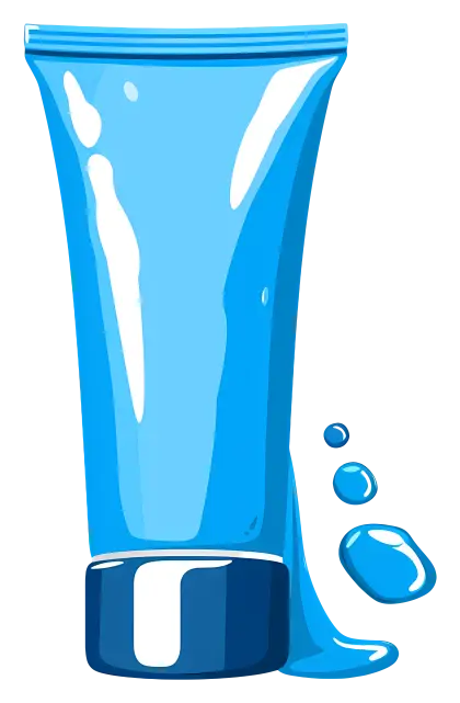 Blue Tube with Liquid