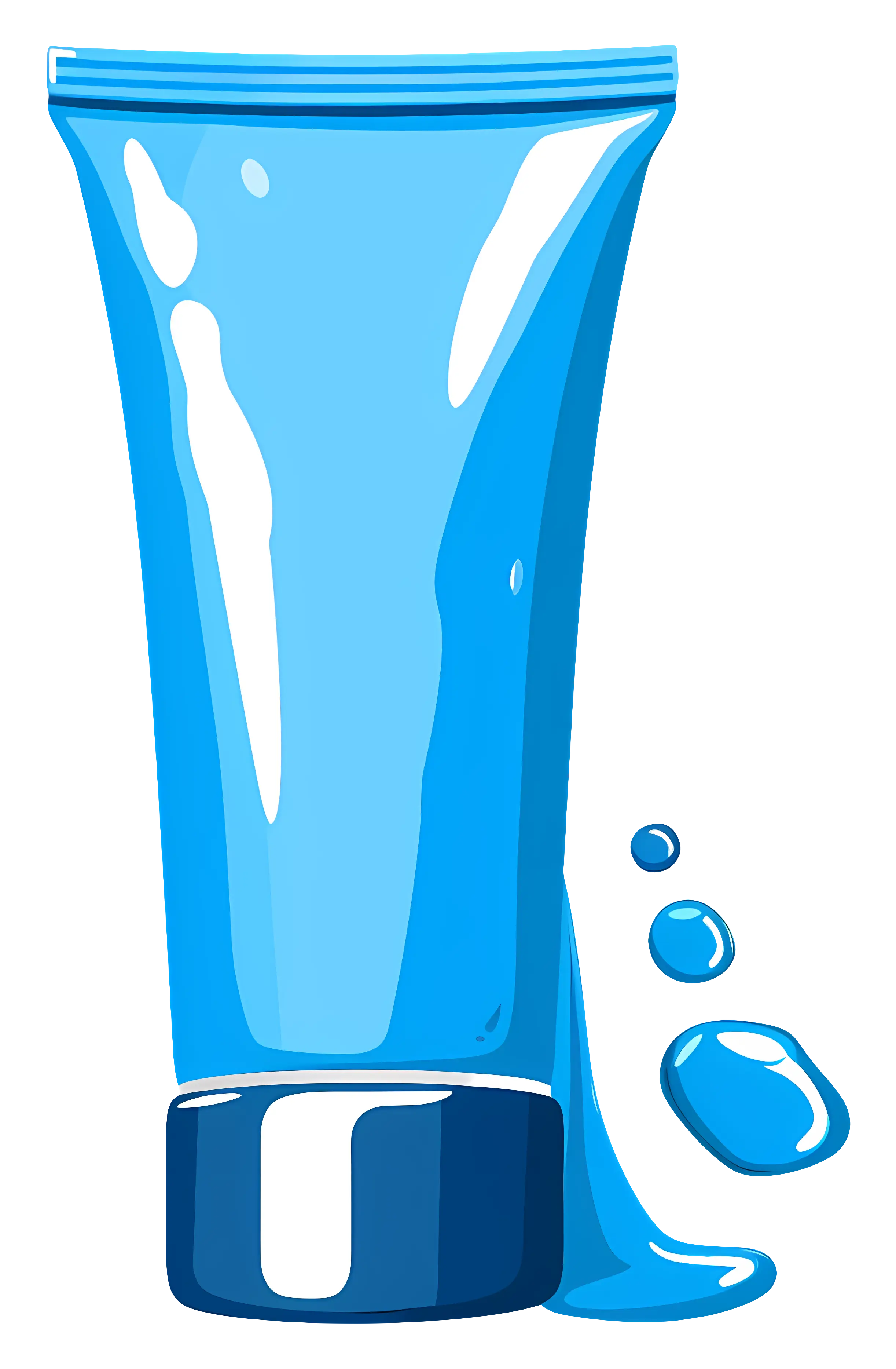 Blue Tube with Liquid