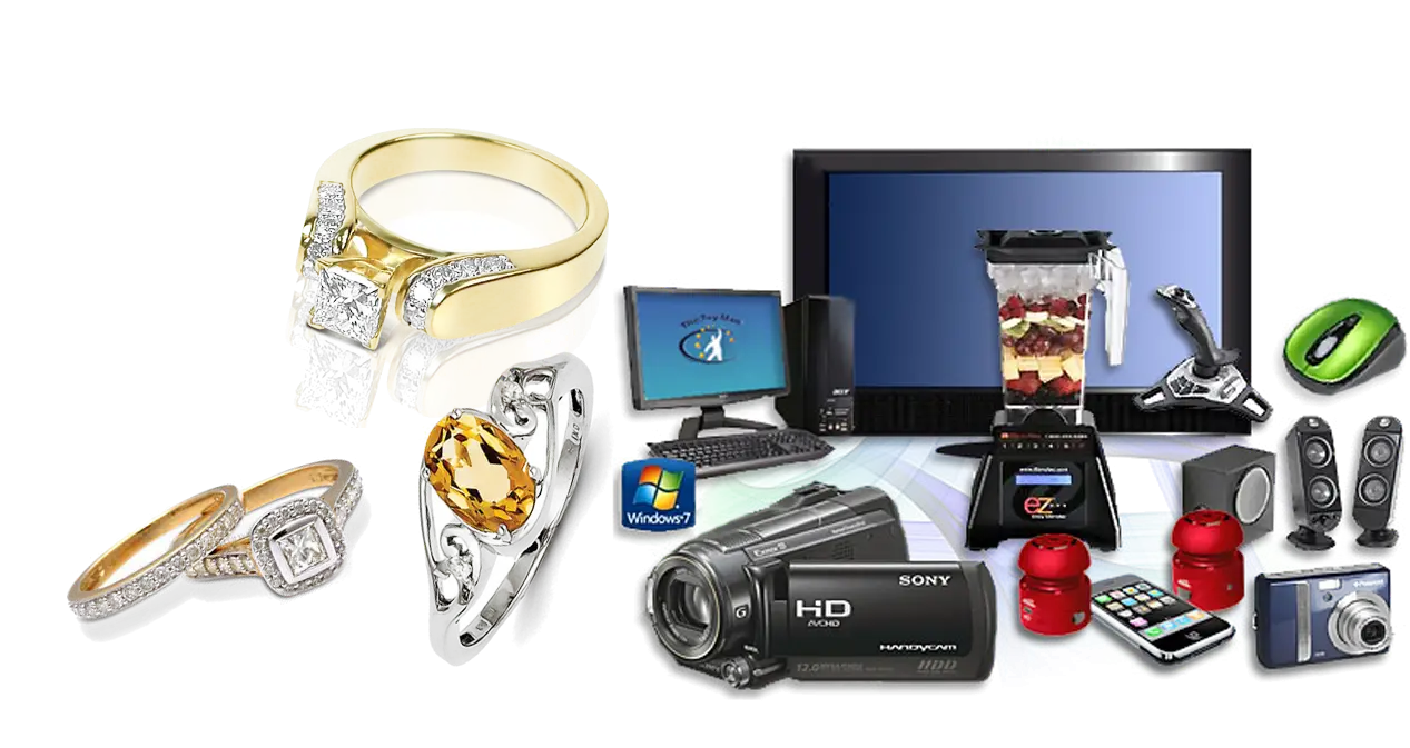 Assorted Electronics and Jewelry