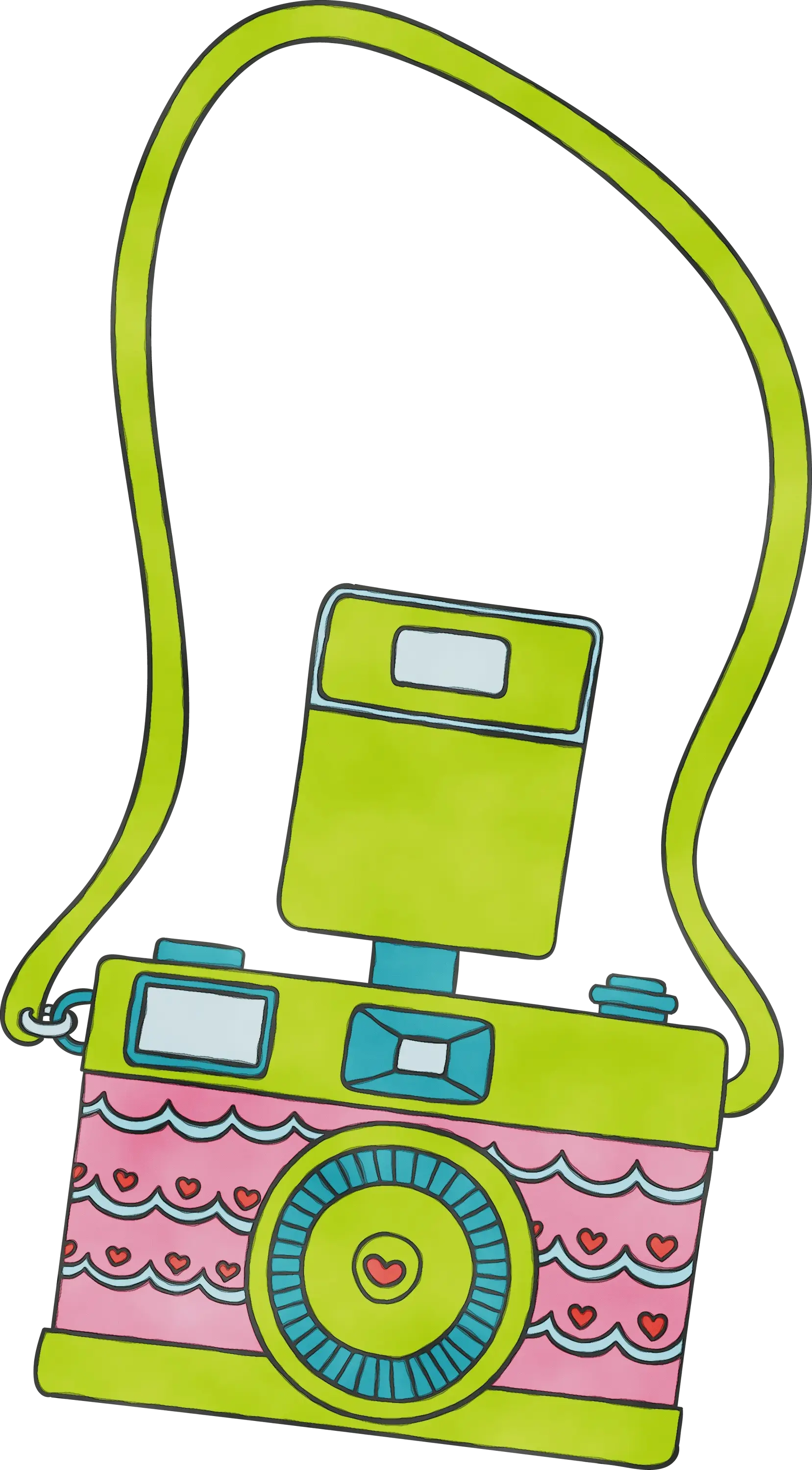 Colorful Cartoon Camera Illustration