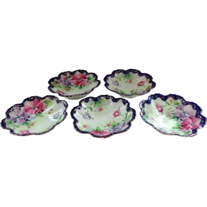 Set of Floral Decorative Plates