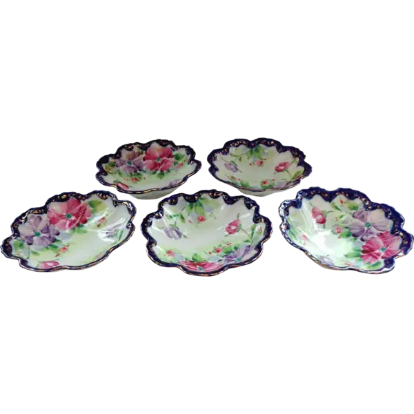 Set of Floral Decorative Plates