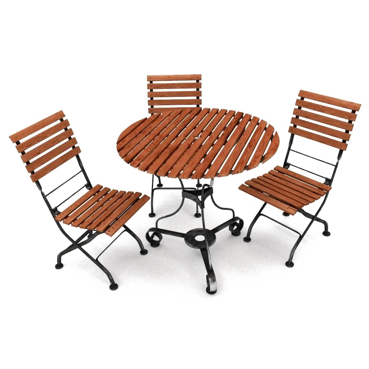 Wooden Bistro Table and Chair Set
